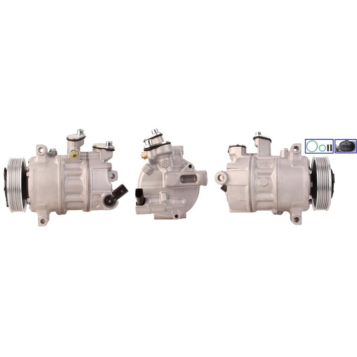 1K0820808A A/C Compressor Assembly with Magnetic Clutch for Audi Q3 8U 2011-2018 EA888 Gen2