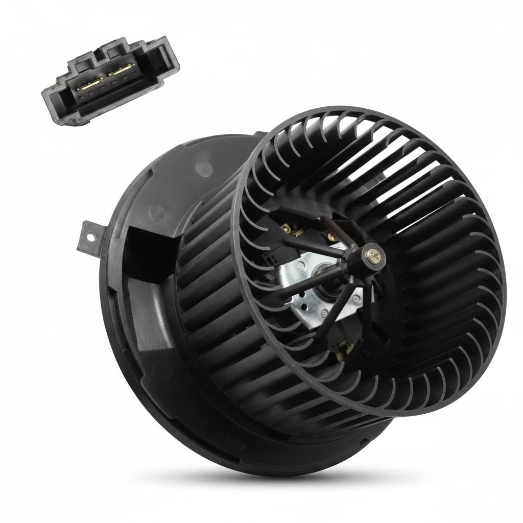 1K2 819 015 C HVAC Heater Blower Motor Assembly with Integrated Regulator for Audi Q3 8U 2011-2018 EA888 Gen2