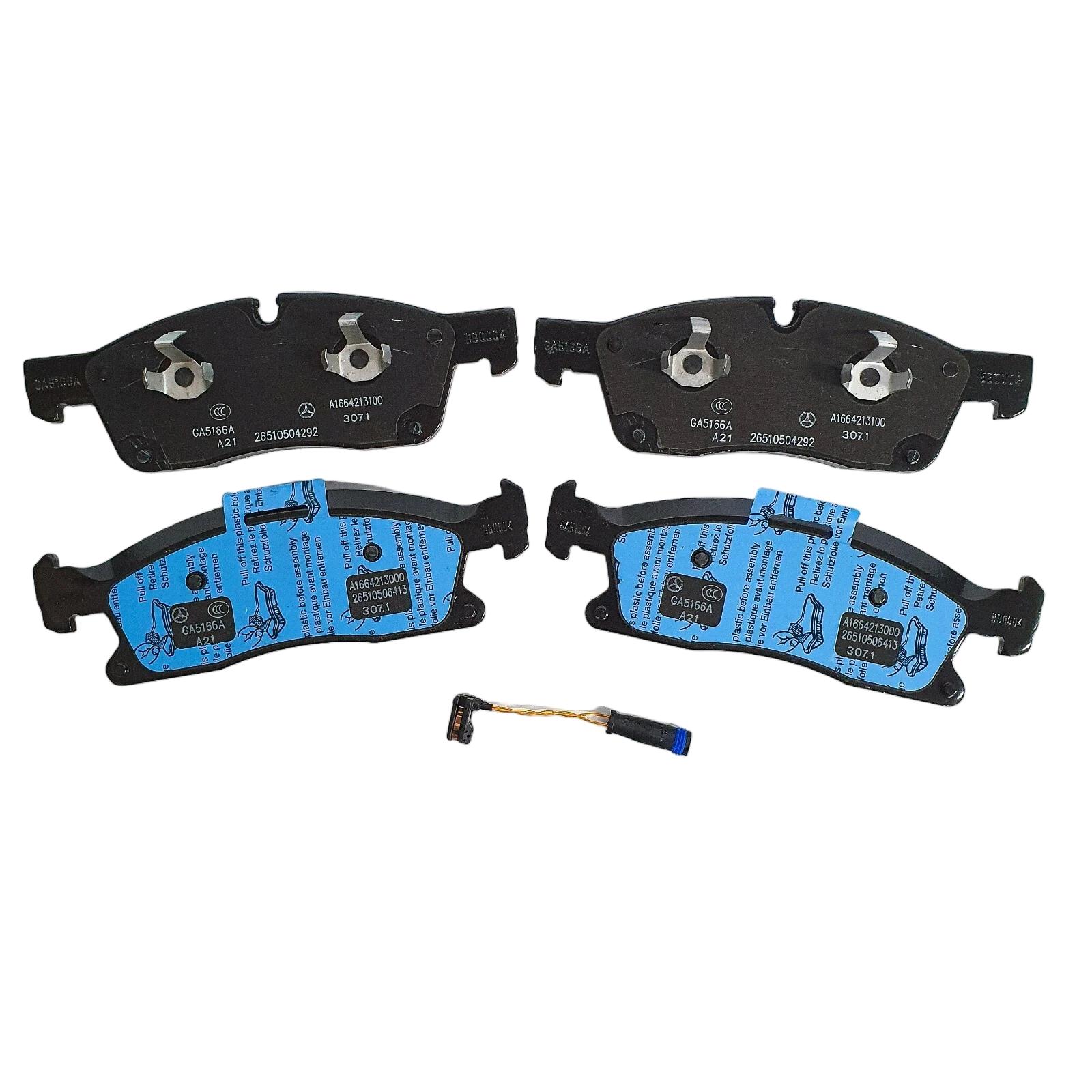 A0004208804 Bremsbelagsatz Vorderachse mit integriertem Verschlei?kontakt for Benz GLE-ML W166 2011-2019 M276